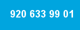 920 633 99 01 920 633 99 01